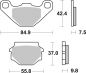 Preview: Bremsbelag SBS 546HS Streettexcel Sintermetall