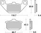 Preview: Bremsbelag SBS 557HS Streetexcel Sintermetall