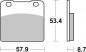 Preview: Bremsbelag SBS 577HS Streetexcel Sintermetall