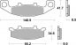 Preview: Bremsbelag SBS 597HS Streetexcel Sintermetall