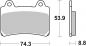 Preview: Bremsbelag SBS 613HS Streetexcel Sintermetall