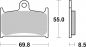 Preview: Bremsbelag SBS 624HS Streetexcel Sintermetall