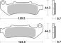 Preview: Bremsbelag SBS 685LS Street Sintermetall