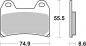 Preview: Racing Bremsbelag SBS 706 DS-2 Dual Sinter weicher Biss