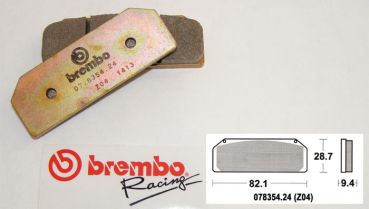 Brembo Racing-Bremsbeläge Z04, vorne, 07835424  für die neuen Brembo - Racingzangen P4 34/38 CNC Monoblock