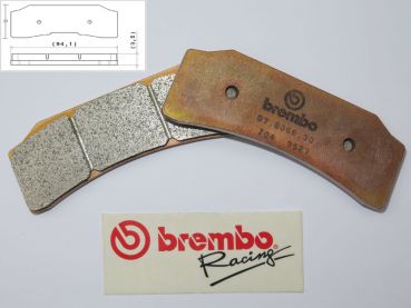 Brembo Racing Bremsbelag 07B36630 GP SBK EVO Zange passend für die aktuellen Brembo - Radialzangen - Racing Superbike P4 30/34 CNC Monoblock Evo (Fixing 108 mm / Trägerplatte ohne Fixierung an den Radiatoren).