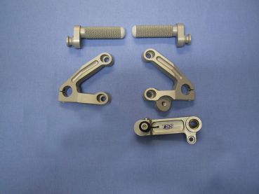 Ducati 749 999 TSS Fußrastenanlage ohne Bremse original Schaltung footrest road no brake