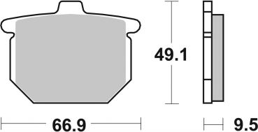 Bremsbelag SBS 517HF Street Ceramic