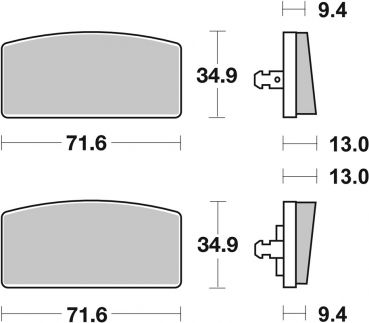 Bremsbelag SBS 520HF Street Ceramic