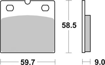 Bremsbelag SBS 554HF Street Ceramic