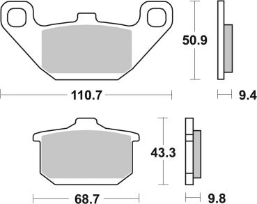 Bremsbelag SBS 557HF Street Ceramic