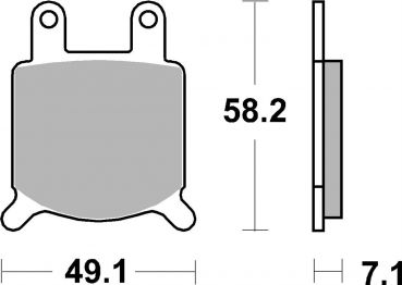 Bremsbelag SBS 560HF Street Ceramic