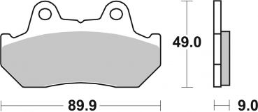 Bremsbelag SBS 572HF Street Ceramic