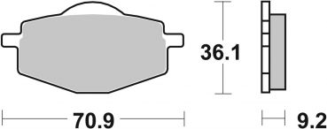 Bremsbelag SBS 575HF Street Ceramic