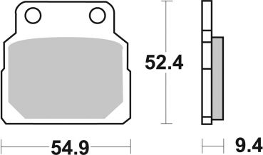 Bremsbelag SBS 598HF Street Ceramic