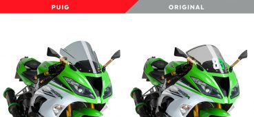 Kawasaki ZX6-636  2013-2021 oder ZX 6R 2009-2021  Puig Verkleidungsscheibe Racing windshield Z-Racing