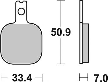 Bremsbelag SBS 656HF Street Ceramic