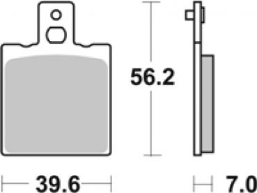 SBS 519H.HF Bremsbelag  Street High Power Ceramic