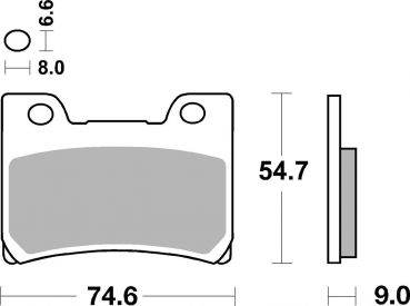 Bremsbelag SBS 665HF Street Ceramic