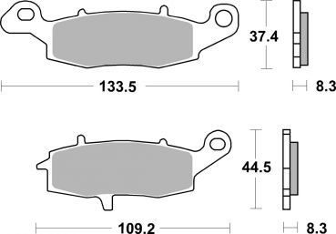 Bremsbelag SBS 704LS Street Sintermetall