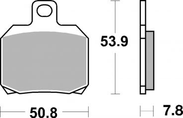 Bremsbelag SBS 730LS Street Sintermetall