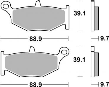 Bremsbelag SBS 833LS Streetexcel Sintermetall