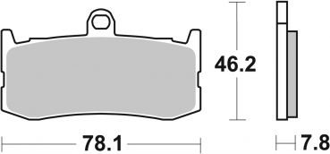 Racing Bremsbelag SBS 864 DC Dual Carbon