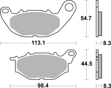 Racing Bremsbelag SBS 931 DS-1 Dual Sinter giftiger Biss