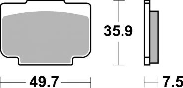 Bremsbelag SBS 941LS Street Sinter