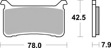 Racing Bremsbelag SBS 947 DS-1 Dual Sinter giftiger Biss