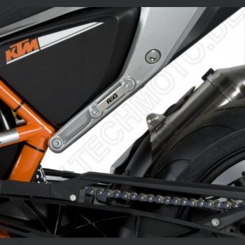 R&G Racing Auspuffhalter Set KTM Duke 690 / 690 R 2012-