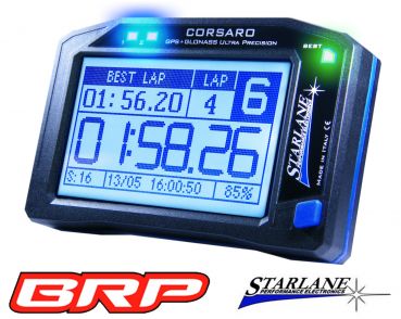 Starlane Laptimer CORSARO mit 10 Hz zweifach GPS with 10 Hz twin GPS