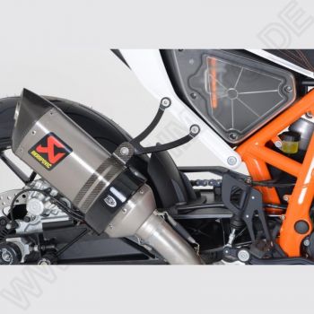 R&G Racing Auspuffhalter BLACK KTM Duke 690 / 690 R 2012-