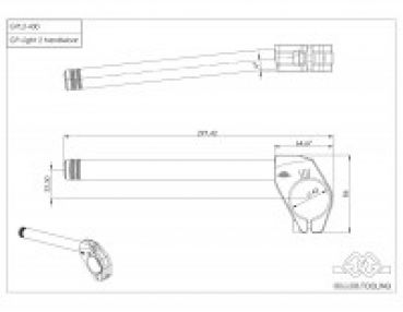 Gilles Lenker Satz GPL2 43mm Handlerbars Stummellenker schwarz