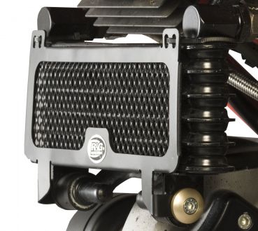 Ducati Hypermotard 796 und 1100 R&G Kühlergitter Ölkühler schwarz radiator grille oil cooler black