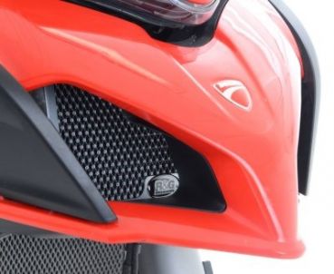 Ducati Multistrada 950 1200 1260 ab 2015 und Enduro ab 2016 R&G Kühlergitter Ölkühler Rot radiator grille oil cooler Red