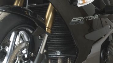 Triumph Daytona 675 und 675 R ab 2013 R&G Kühlergitter Wasserkühler schwarz water radiator grilles black