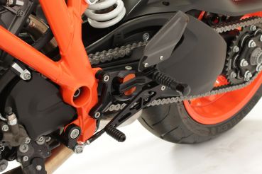 Gilles Tooling Fußrastenanlage VCR38GT KTM 1290 Super Duke /  R 2017 bis 2019