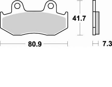 BRAKING Bremsbelag 667SM1 vorne Semi-Sinter Standard