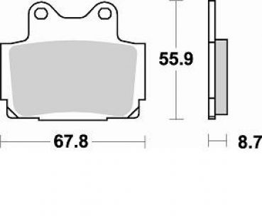 BRAKING Bremsbelag 679SM1 vorne Semi-Sinter Standard