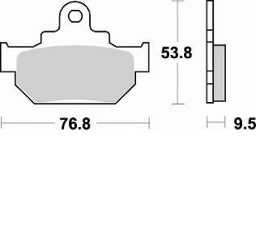 BRAKING Bremsbelag 681SM1 vorne Semi-Sinter Standard