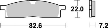 BRAKING Bremsbelag 705SM1 vorne Semi-Sinter Standard