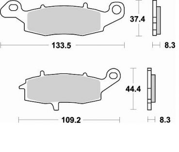 BRAKING Bremsbelag 787CM55 vorne Sintermetall Sport