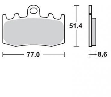 BRAKING Bremsbelag 892CM55 vorne Sintermetall Sport