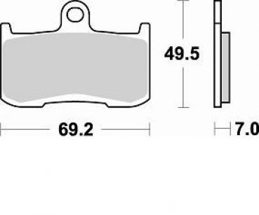 BRAKING Bremsbelag 906CM55 vorne Sintermetall Sport