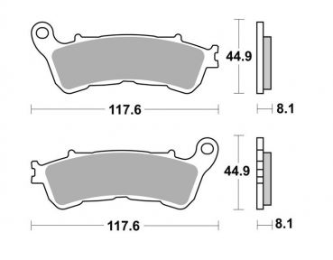 BRAKING Bremsbelag 910CM55 hinten Sintermetall Sport