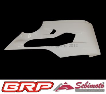 Ducati Panigale 1199 2012 bis 2014 Sebimoto Rennverkleidung 5 teilig und Höcker offen Fairing 5 parts and tailsection open in GFK