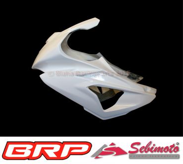 BMW S 1000RR / 2012-2014 Sebimoto Rennverkleidung 2 tlg., Unterteil für original Auspuffanlage + Höcker offen (für Originalsitz) / Fairing 2 parts, lower part for original exhaust + tailsection open (for original seat)