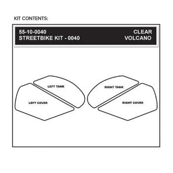 Kawasaki ZX 10R /RR 2011-2024  Stompgrip - Volcano Traction Pads - klar - 55-10-0040C