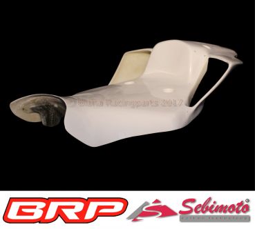 Yamaha YZF 600 R6 ab 2017 RJ27 Sebimoto Rennverkleidung 4 teilig plus Höcker geschlossene Sitzfläche für Moosgummiauflage racing fairing 4 parts inclusive tailsection closed seatplate for foam rubber